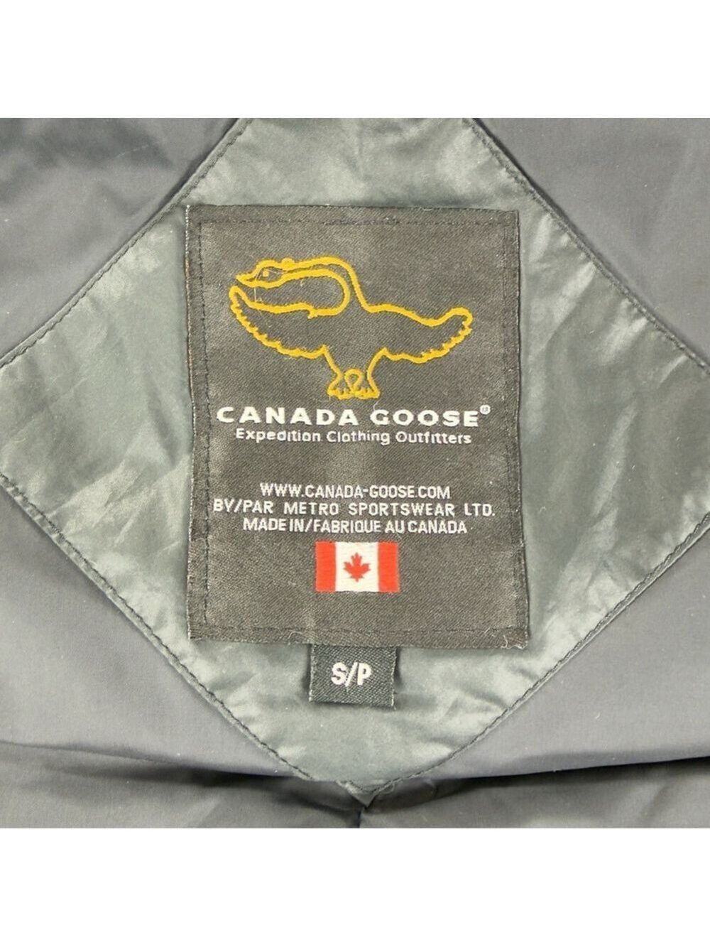 Vintage Canada Goose Women's Sz S Down Black Parka Jacket 3425JL Made In Canada - Picture 2 of 15